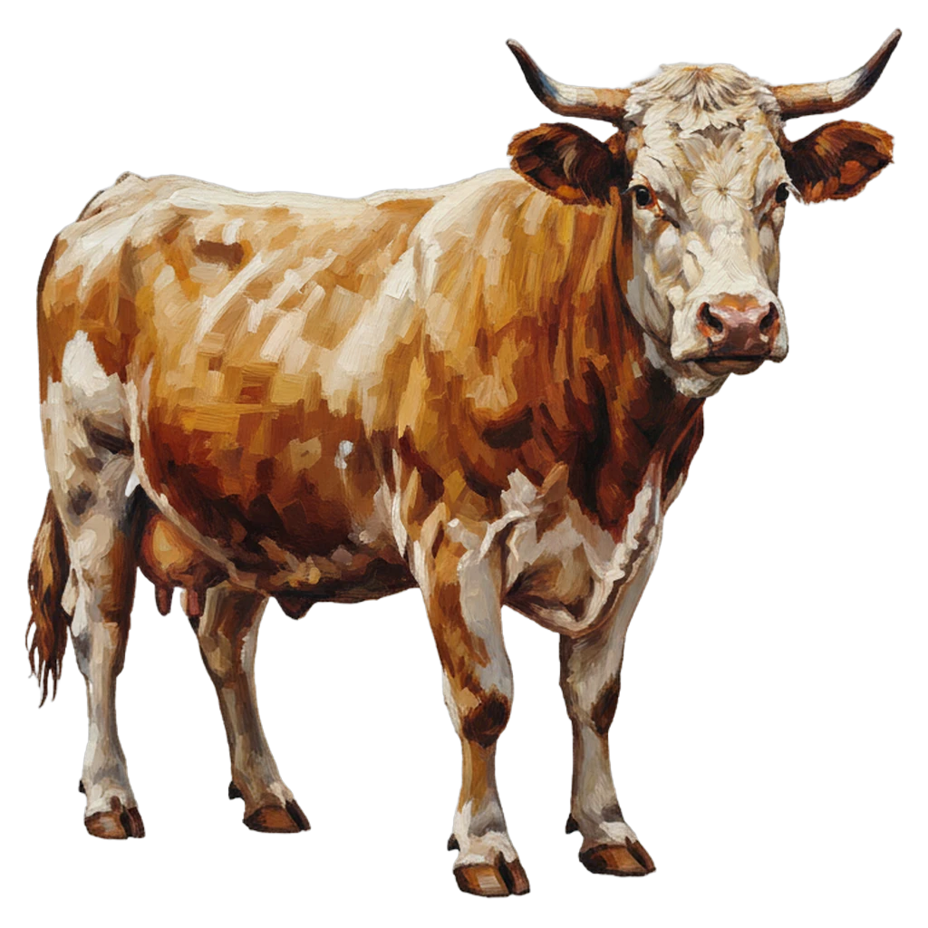 cow Oil Painting icon