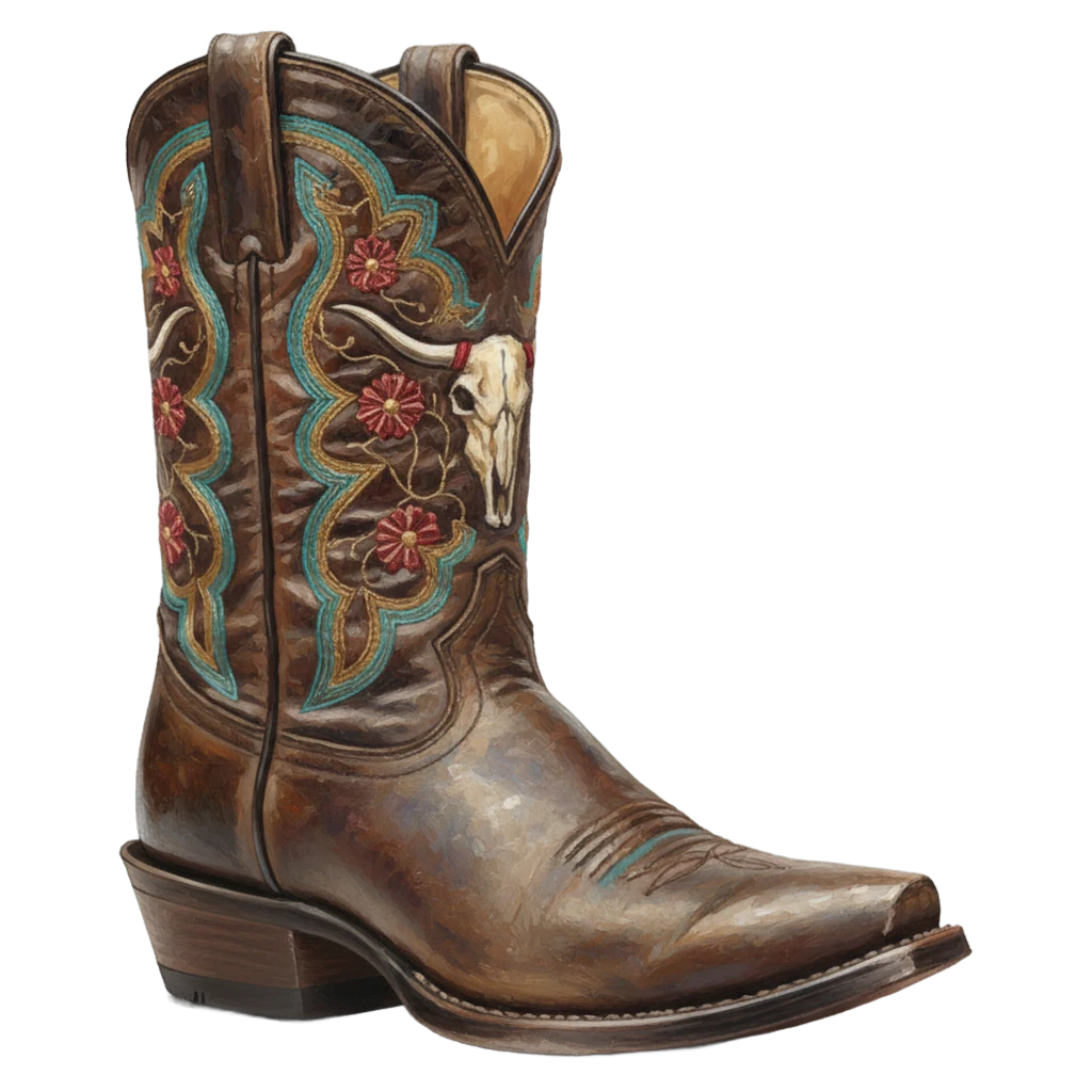 cowboy boot Oil Painting icon