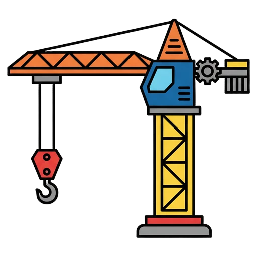 crane (machine) Pop Art icon