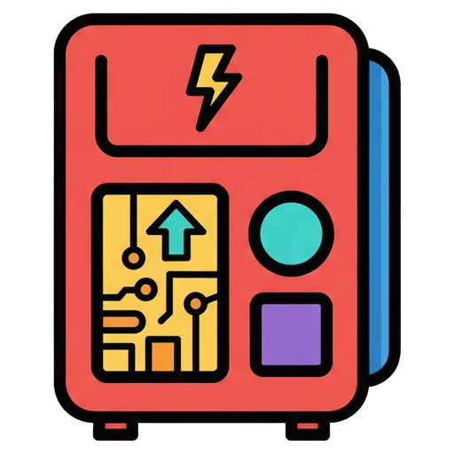 credit card chip reader Pop Art icon - free AI-generated pop art icon for web and app projects