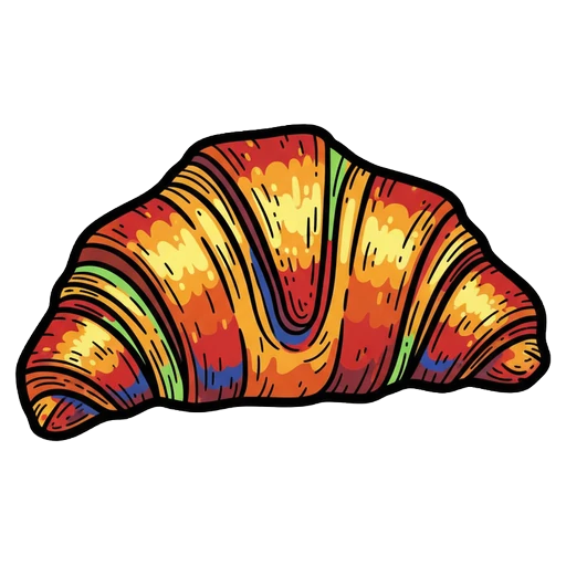 croissant Pop Art icon