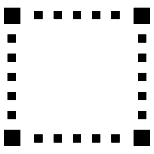 crop tool Pixel Art icon