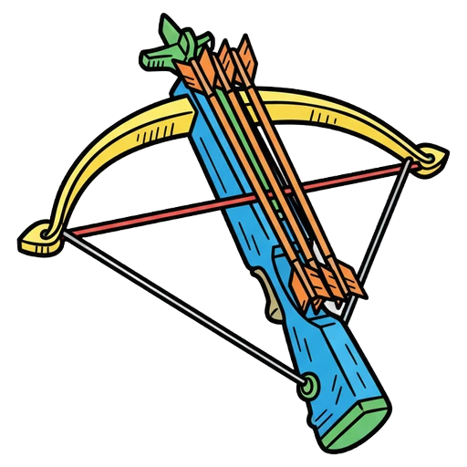 crossbow Pop Art icon