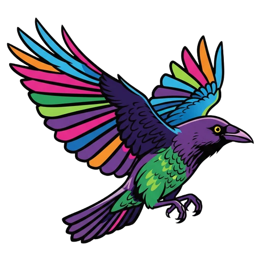 crow Pop Art icon
