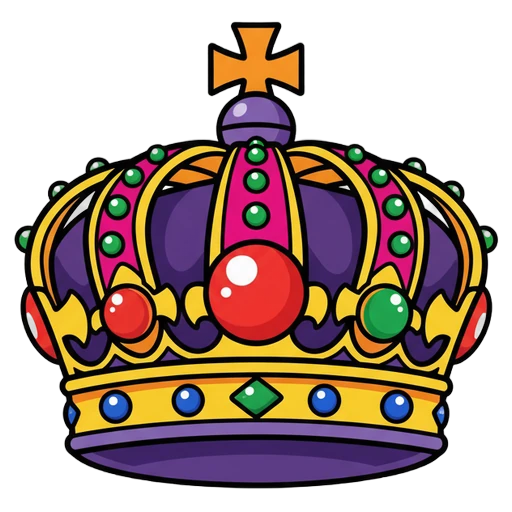 crown Pop Art icon