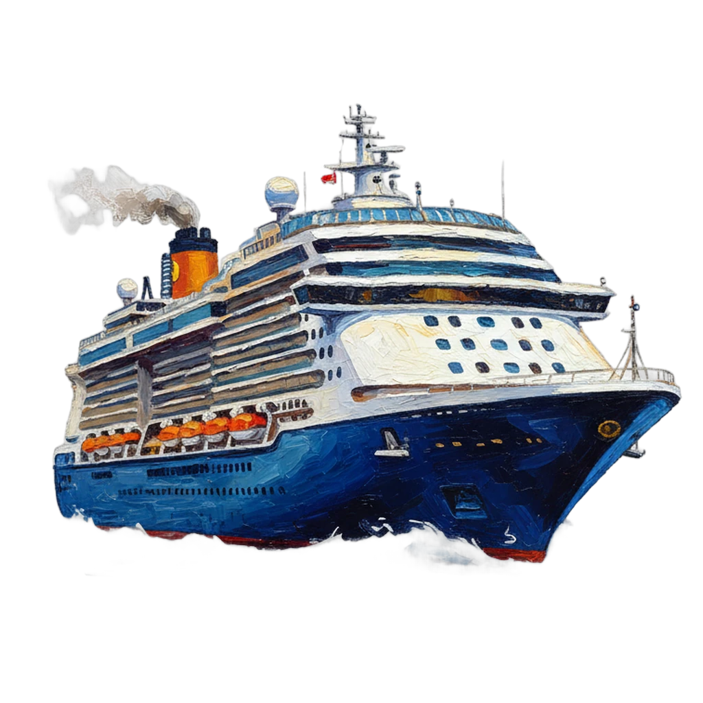 cruise ship Oil Painting icon