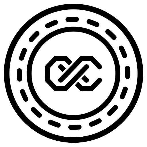 crypto coin Line Art icon - free AI-generated line art icon for web and app projects