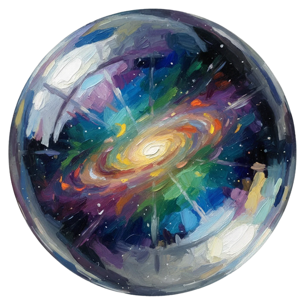 crystal ball Oil Painting icon