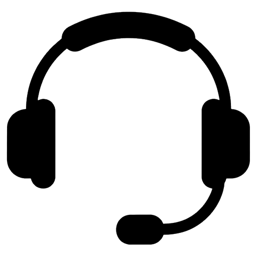 customer headset Solid Glyph icon