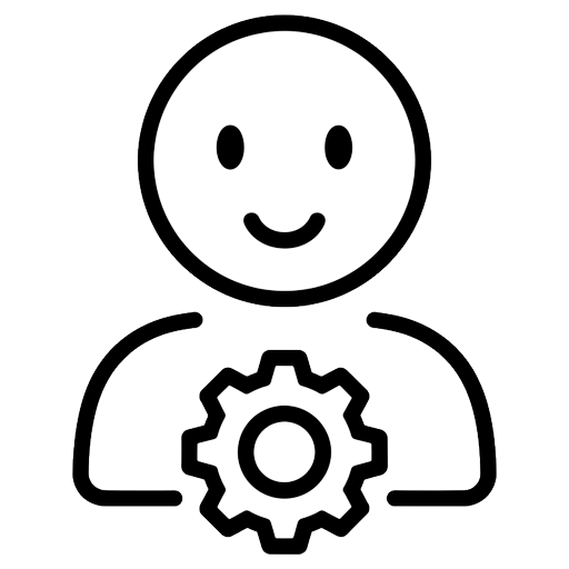 customer profile Line Art icon
