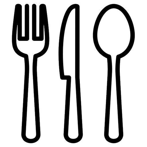 cutlery set Line Art icon