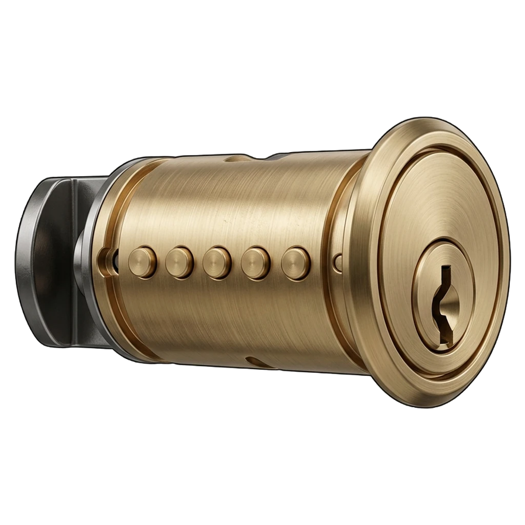 cylinder lock Photorealistic icon