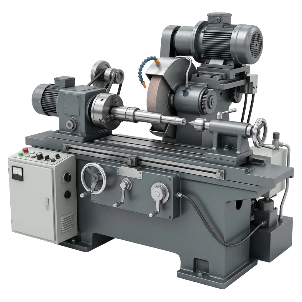 cylindrical grinder Photorealistic icon