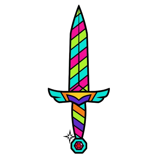 dagger Pop Art icon