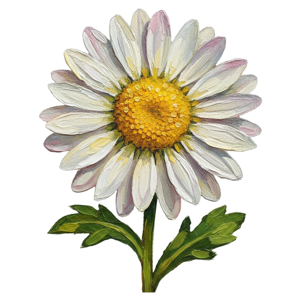 daisy Oil Painting icon - free AI-generated oil painting icon for web and app projects