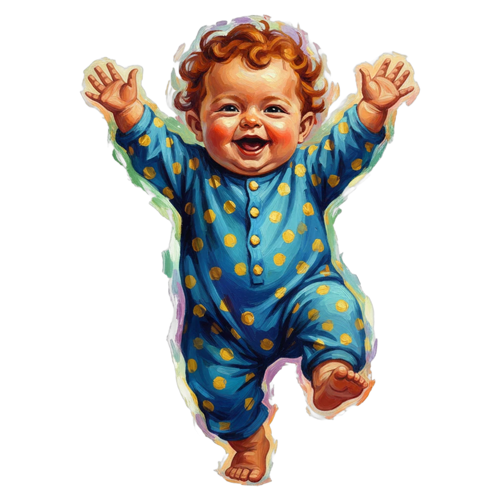 dancing baby Oil Painting icon