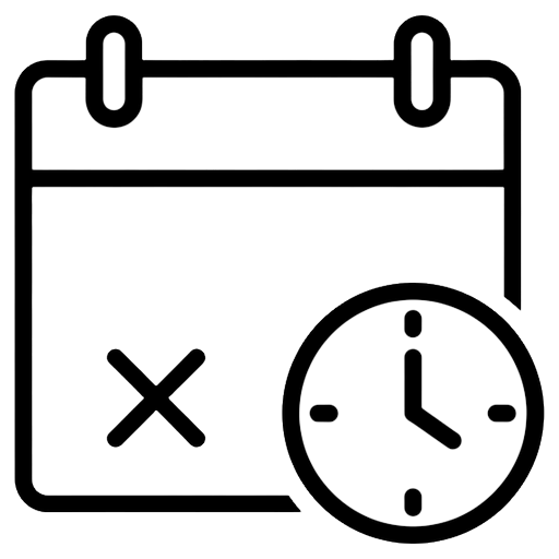 deadline calendar Line Art icon - free AI-generated line art icon for web and app projects