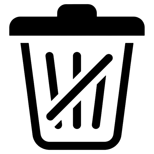delete button Line Art icon