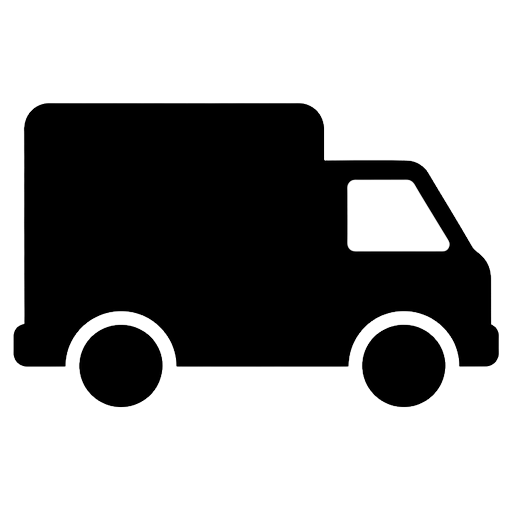 delivery van Solid Glyph icon