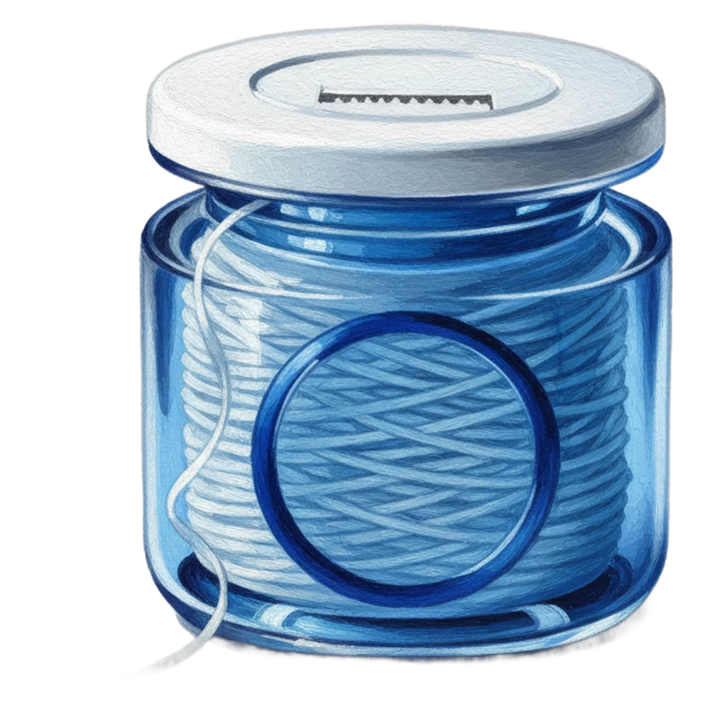 dental floss Oil Painting icon