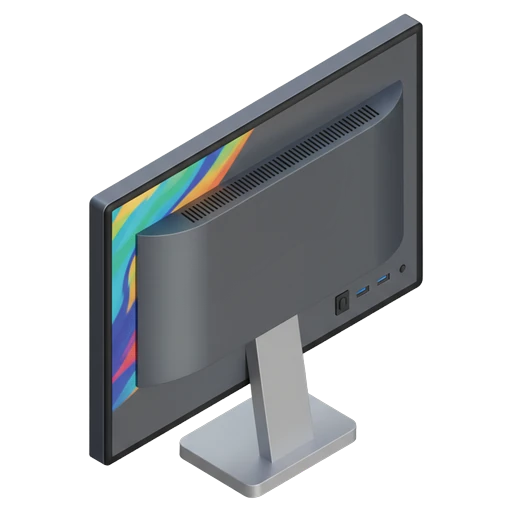 desktop monitor Isometric icon