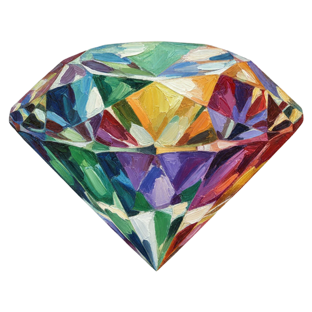 diamond Oil Painting icon - free AI-generated oil painting icon for web and app projects