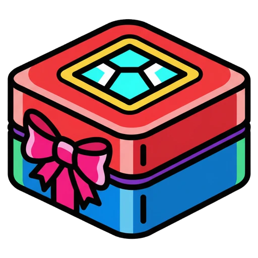 diamond engagement ring box Pop Art icon - free AI-generated pop art icon for web and app projects