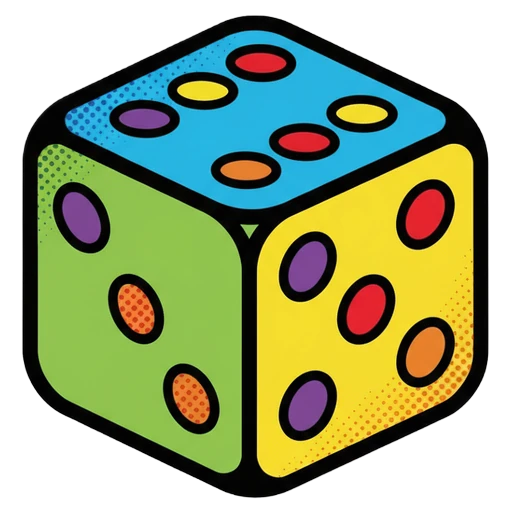 dice Pop Art icon