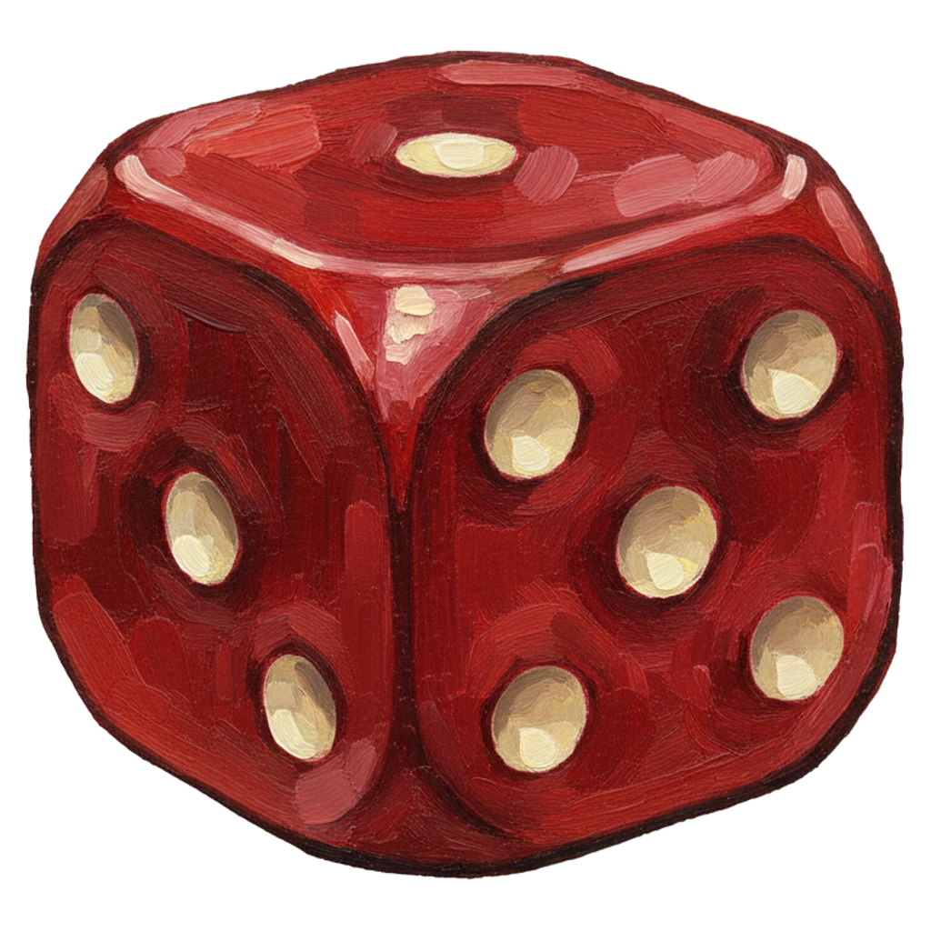 dice Oil Painting icon - free AI-generated oil painting icon for web and app projects