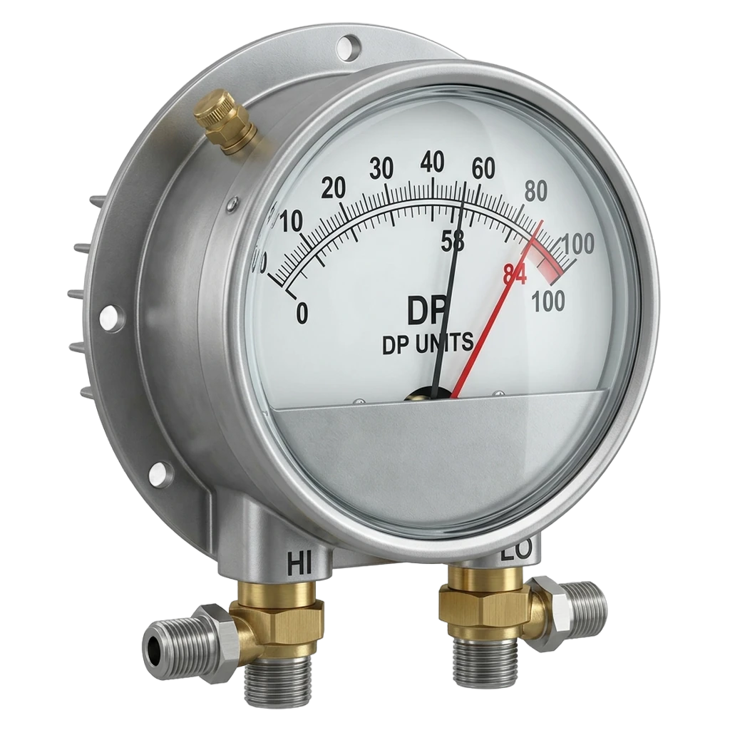 differential pressure gauge Photorealistic icon