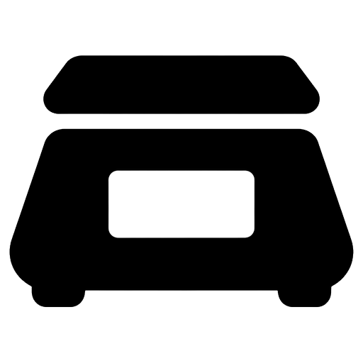digital scale Solid Glyph icon