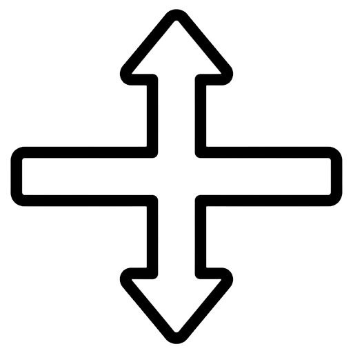 directions sign Line Art icon
