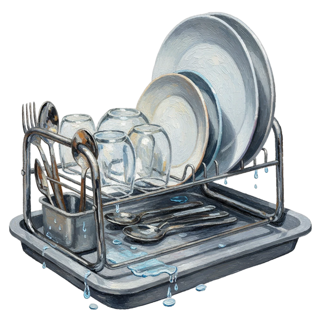 dish rack Oil Painting icon