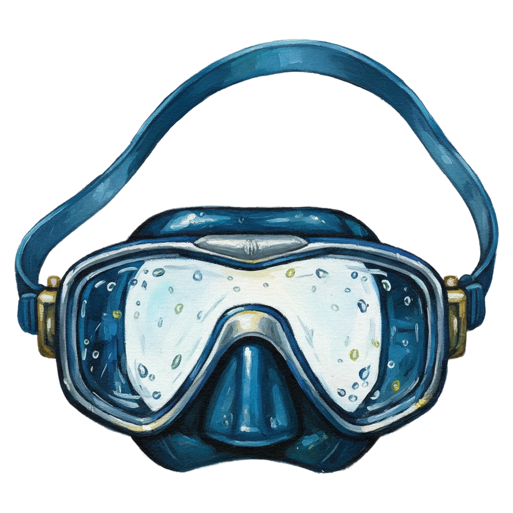 diving mask Oil Painting icon