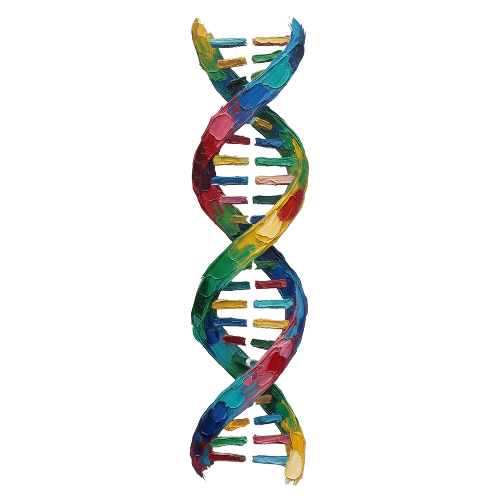 dna helix strand Oil Painting icon