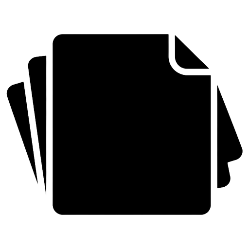 document stack Solid Glyph icon - free AI-generated solid glyph icon for web and app projects
