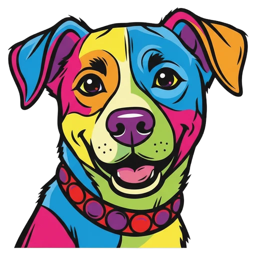 dog Pop Art icon
