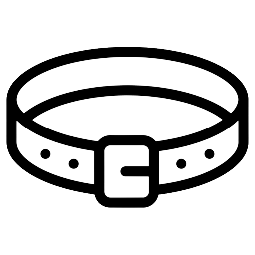 dog collar Line Art icon
