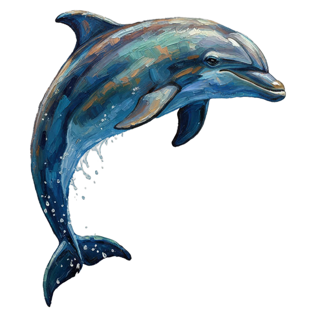 dolphin Oil Painting icon