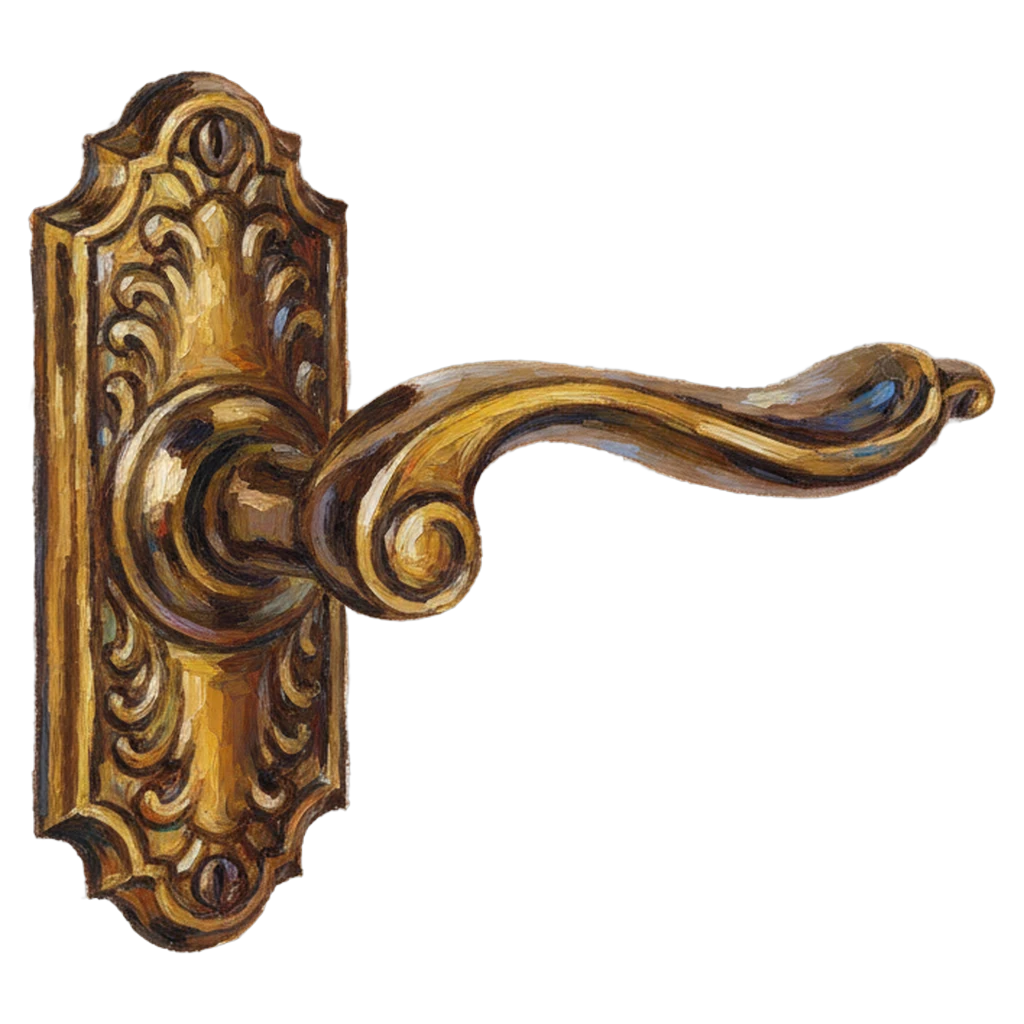 door handle Oil Painting icon