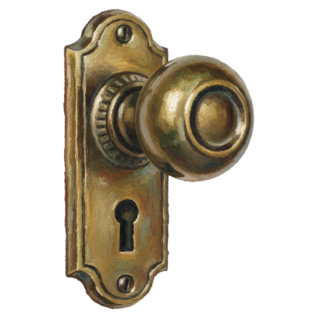 door knob Oil Painting icon