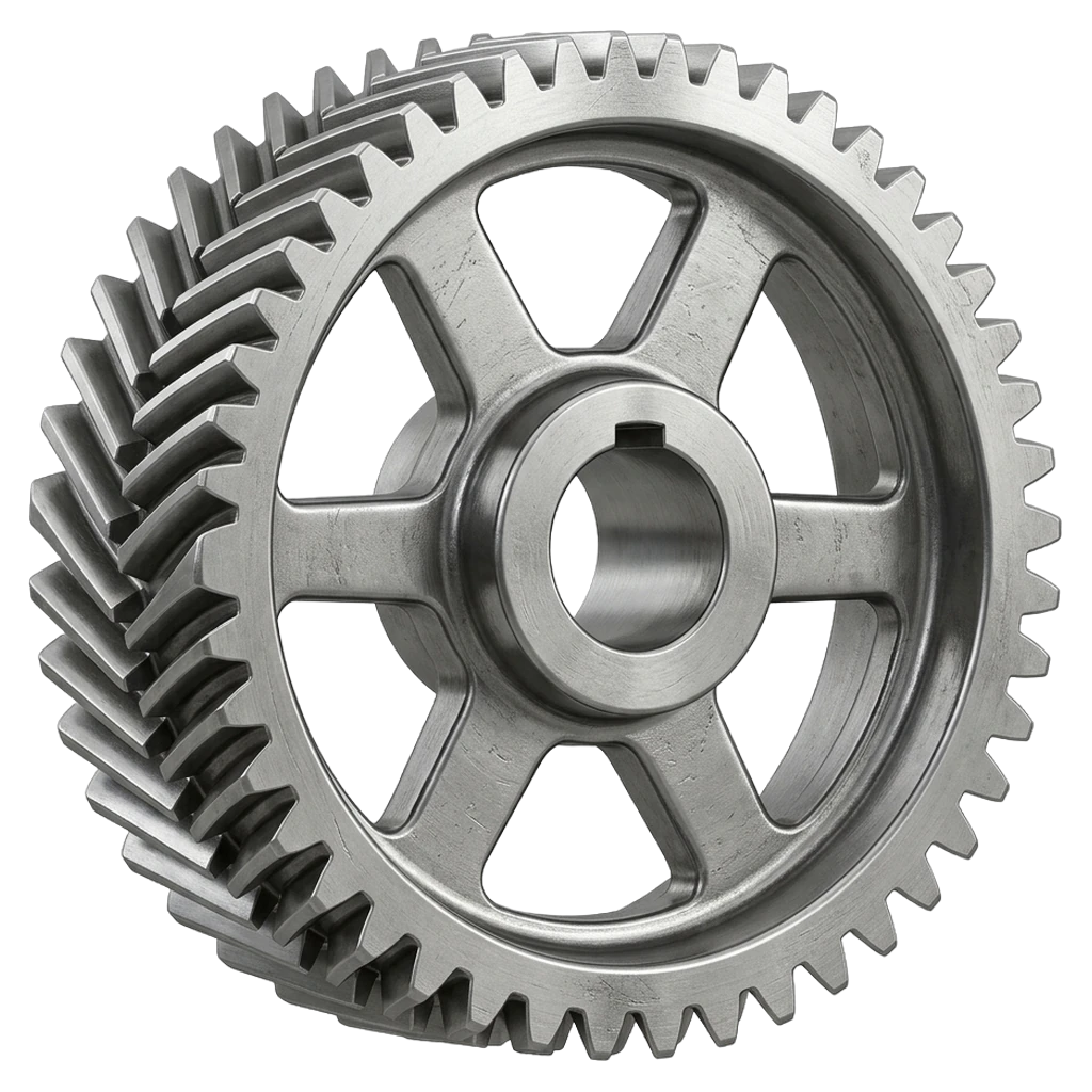 double helical gear Photorealistic icon