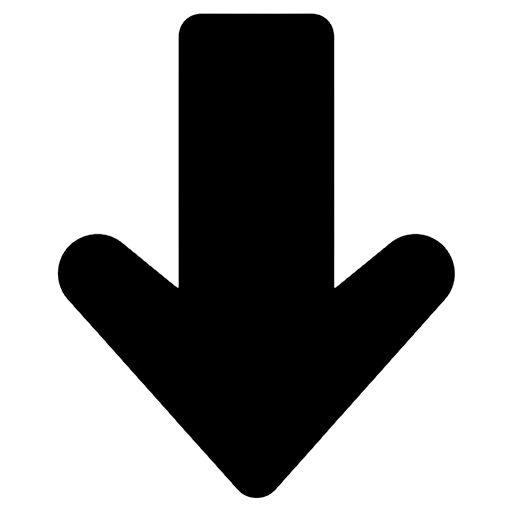down arrow button Solid Glyph icon