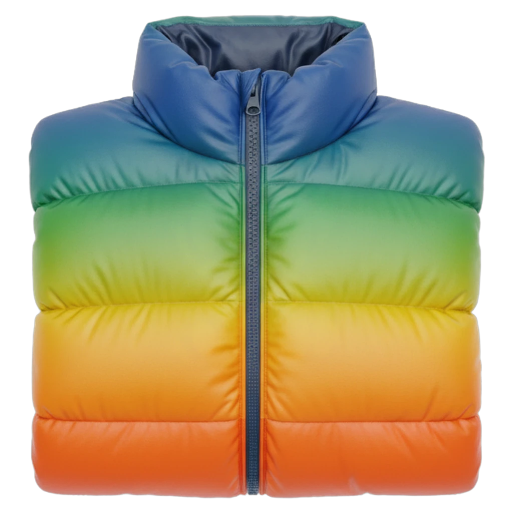 down puffer Photorealistic icon