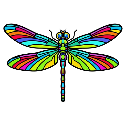 dragonfly Pop Art icon