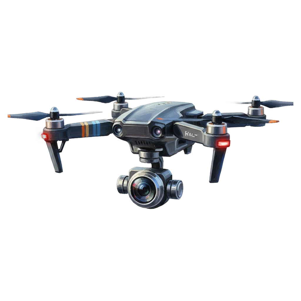 drone aerial camera Oil Painting icon