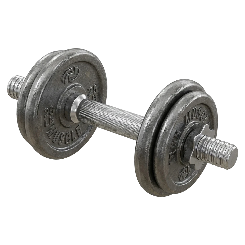 dumbbell Photorealistic icon