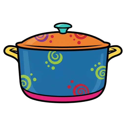 dutch oven Pop Art icon