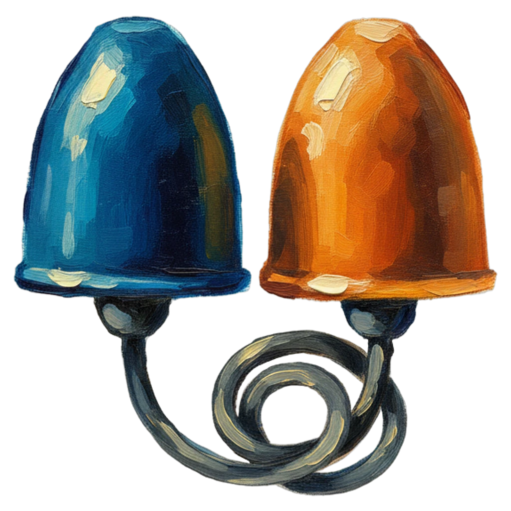 ear plugs Oil Painting icon
