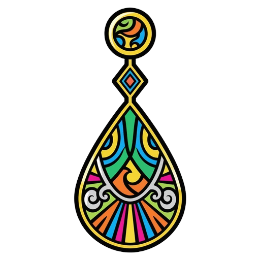 earring Pop Art icon
